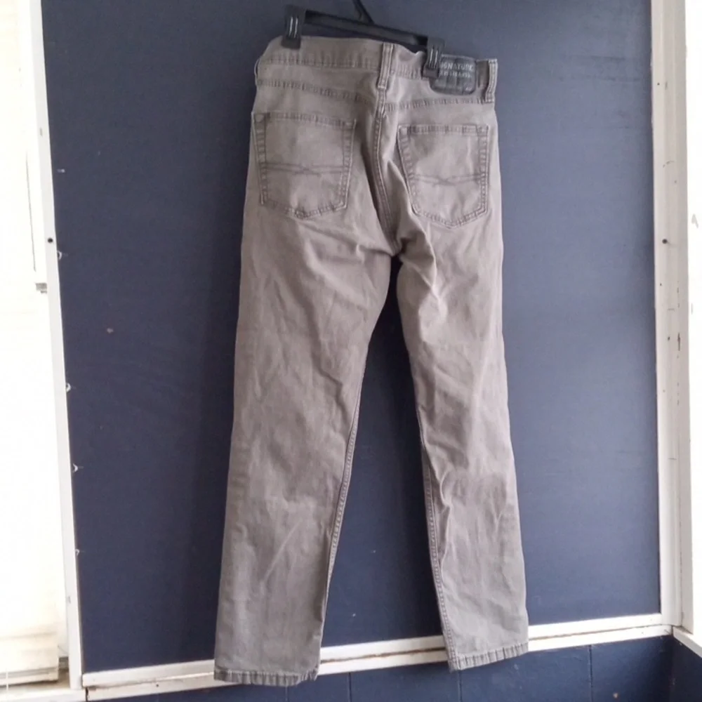 Signature Levi Strauss gray jeans pants Slim size 26 - Picture 5 of 6